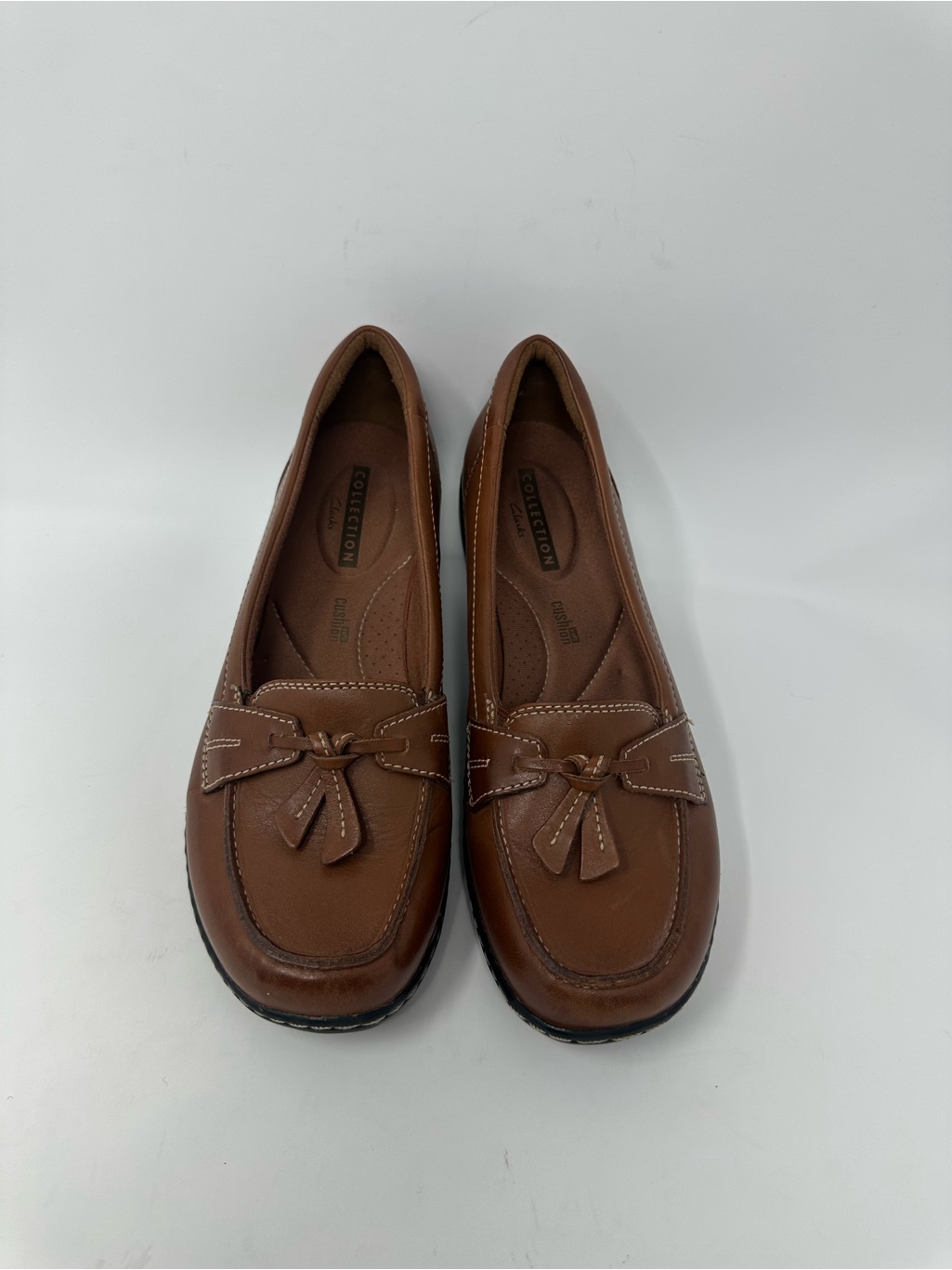 Clarks Collection Bubble Loafers Women’s Sz 8m Shoes Brown Slip On